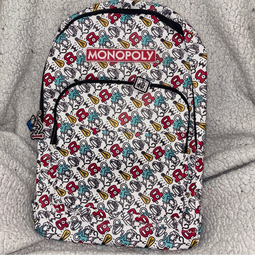 Hasbro Monopoly Full-Size Monopoly Bookbag NWT